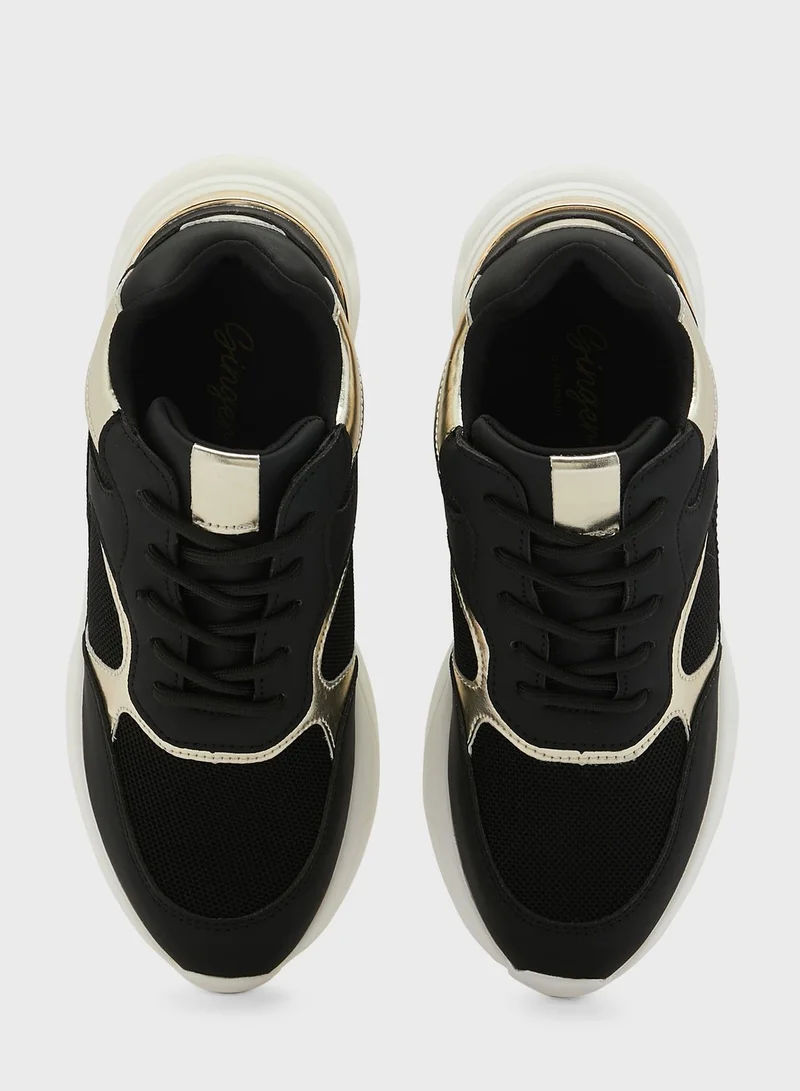 Ginger Metallic Detail Sneaker