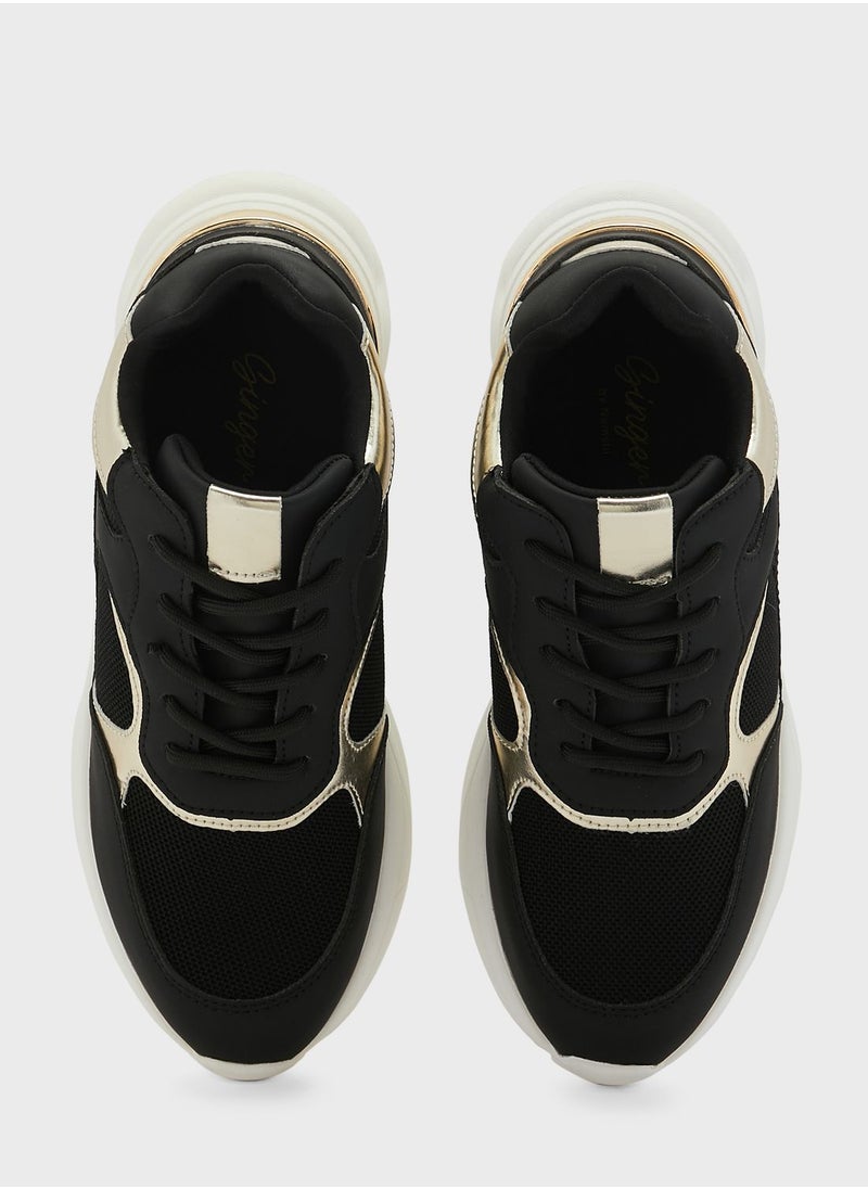 Ginger - Metallic Detail Sneaker - Image 1