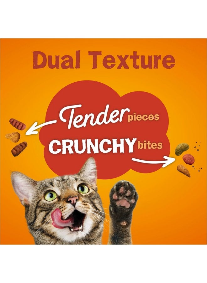 فريسكس طعام القطط الجاف Purina Friskies، مجموعة طرية ومقرمشة - (عبوة من 4 أكياس) 3.15 رطل  - Image 5