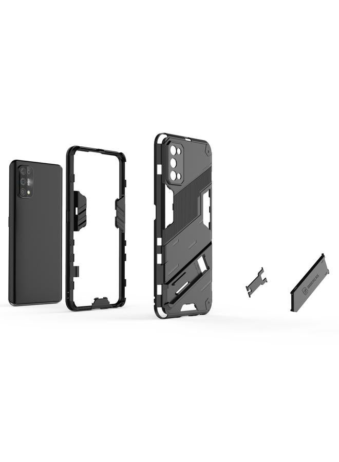 اس-توب جراب لهاتف OPPO Realme 7 Pro Punk Armor 2 في 1 PC + جراب TPU مقاوم للصدمات مع حامل غير مرئي - Image 3