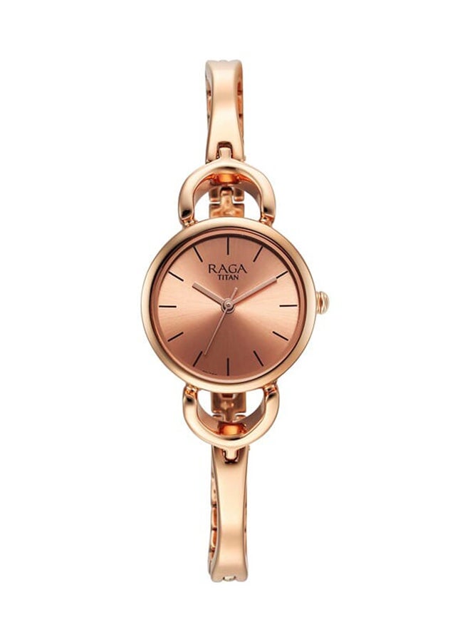 TITAN Raga Rose Gold Dial Watch For Women 2724Wm01  - Image 1