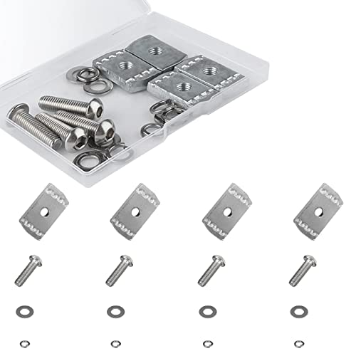 AIEX 8pcs Screws Kit Fit Rhino-Rack Pioneer Rotopax M6 304 Stainless Steel Machine Screws for Rhino Rack Pioneer Rotopax Screws Nut Kit Machine Screws Accessories for Car Bracket 43203 (25mm) - Image 1