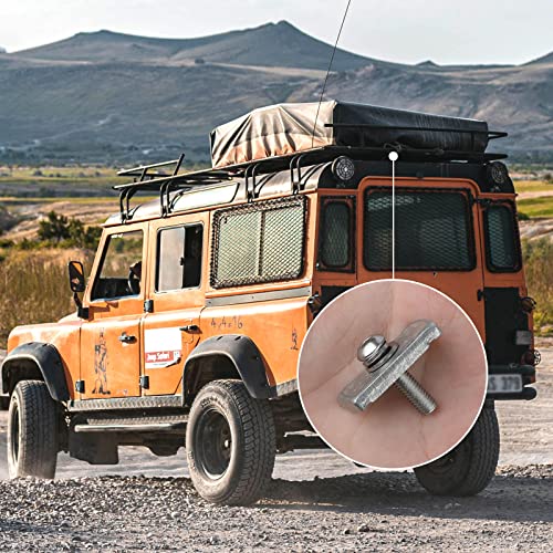 AIEX 8pcs Screws Kit Fit Rhino-Rack Pioneer Rotopax M6 304 Stainless Steel Machine Screws for Rhino Rack Pioneer Rotopax Screws Nut Kit Machine Screws Accessories for Car Bracket 43203 (25mm) - Image 5