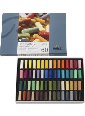 Talens Rembrandt Soft Pastel Paint 60 Colors Half Size 