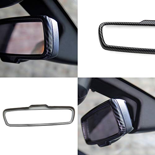 Crosselec Carbon Fiber Rearview Mirror Frame Cover Trim For Dodge Charger 2015+ - Image 2