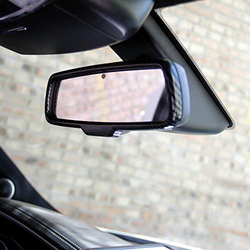 Crosselec Carbon Fiber Rearview Mirror Frame Cover Trim For Dodge Charger 2015+ - Image 4