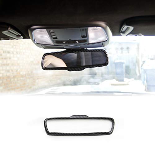Crosselec Carbon Fiber Rearview Mirror Frame Cover Trim For Dodge Charger 2015+ - Image 1