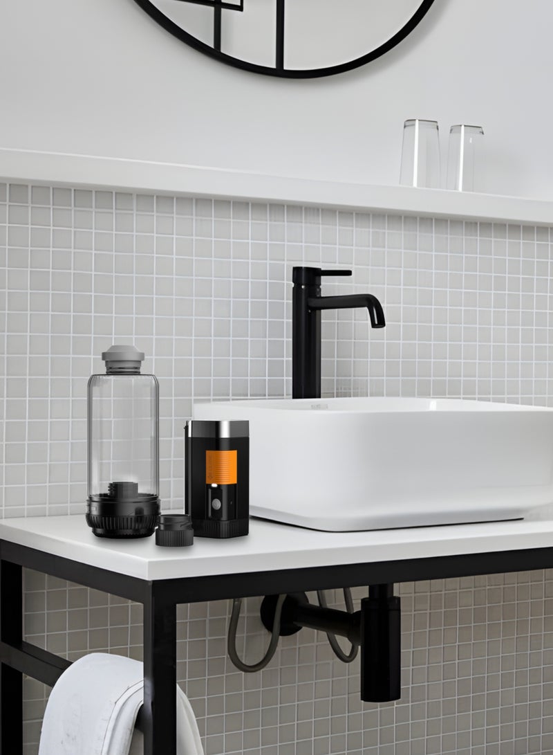 porodo Electric Travel Bidet / 400mL Water Reservoir /180° Adjustable Nozzle / Water Resistant / Rechargeable Portable Bidet for Travel, Camping or Outdoor Activities - Black - Image 3