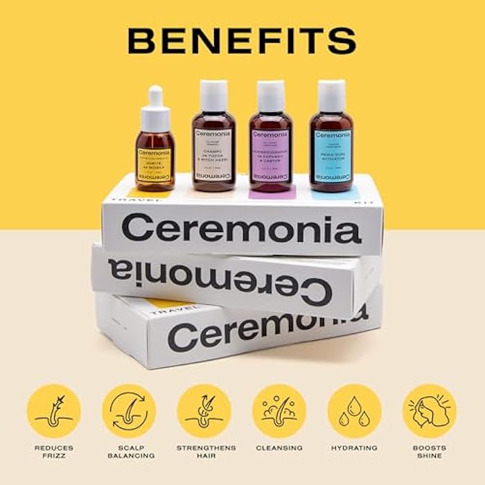 Ceremonia The Waves & Curls Travel Kit Mini Set Ultimate Hair Wellness Bundle for Textured Hair - Image 3
