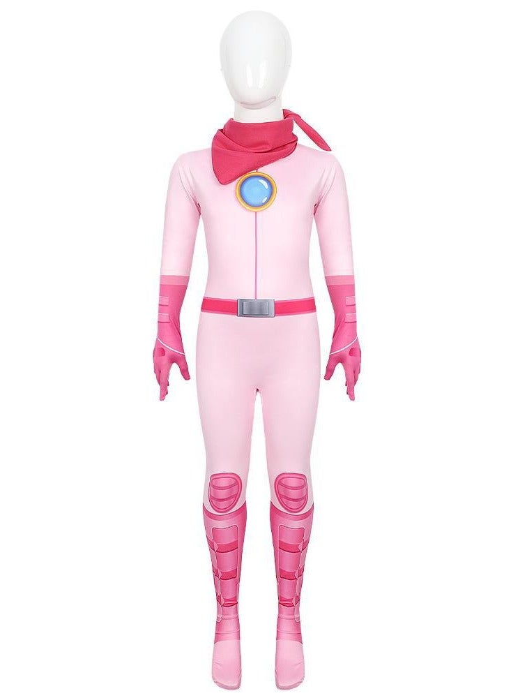 Mario Cosplay Princess Pixie Onesie Battle Suit Cosplay Cartoon Game Children Show Costume - Image 1