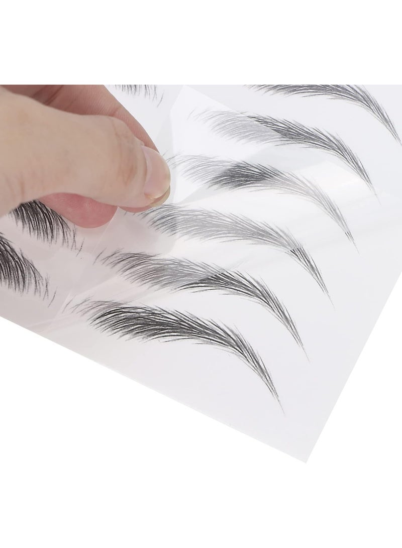 Eyebrow Tattoo Sticker Professional Waterproof Care Design Tattoo Sticker Transfer Sticker for Women (Black) - Image 3