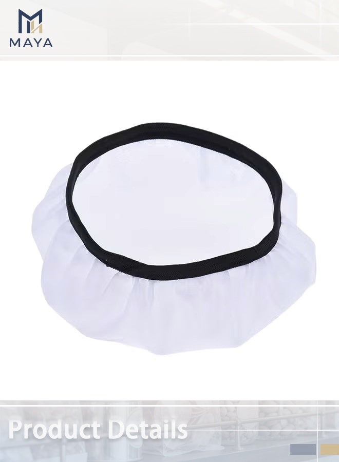 Maya 2-Pack Universal Photography Light Soft Diffuser Cloth White, 18-28cm Stretchable with Oxford Elastic Band, High-Density Light Fabric for Even Soft Lighting & True Color Rendition - Image 4
