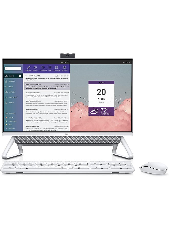 DELL Inspiron 5400 All in One Desktop With 23.8-Inch Display, Core i5-1135G7 Processor/16GB RAM/2TB SSD/Integrated Graphics/Windows 10 Pro White - Image 1