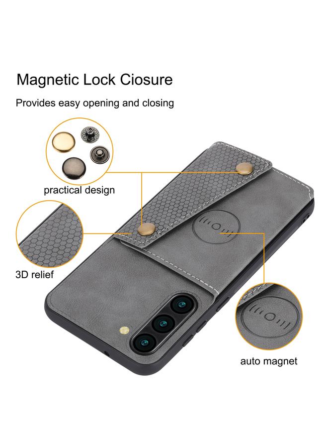 اس-توب جراب لهاتف Samsung Galaxy S23 5G جراب هاتف مغناطيسي مزدوج الإبزيم - Image 4