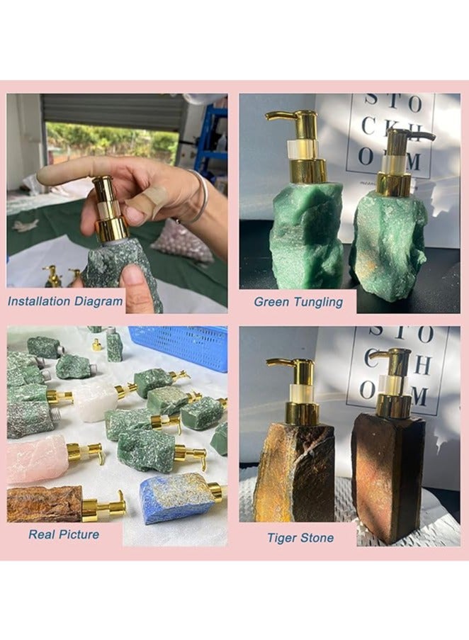 general Crystal perfume bottle, natural jade cast spray dispenser bottle, refillable empty cosmetics dispenser, travel wearable, vacuum cleaner - Image 4