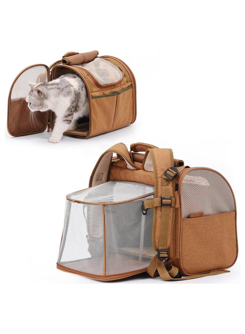 general Cat Backpack Expandable Breathable Large Space Portable for Outing Spaceship-style Pet Carrier - Image 1