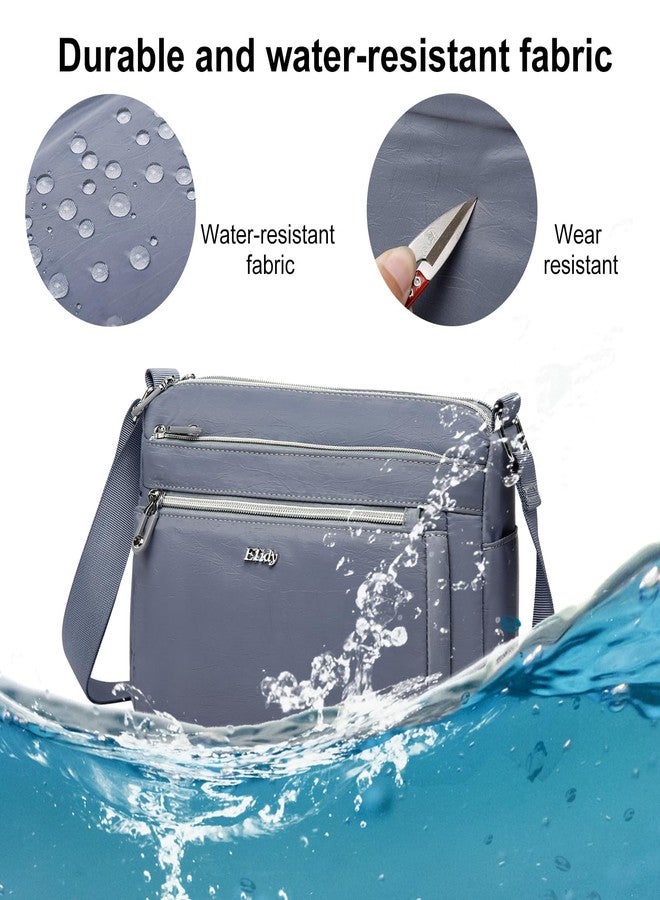 ETidy Casual Nylon Shoulder Bag For Women Waterproof Lightweight Crossbody Purse Hobo Bag (Purple Upgrade) - Image 5