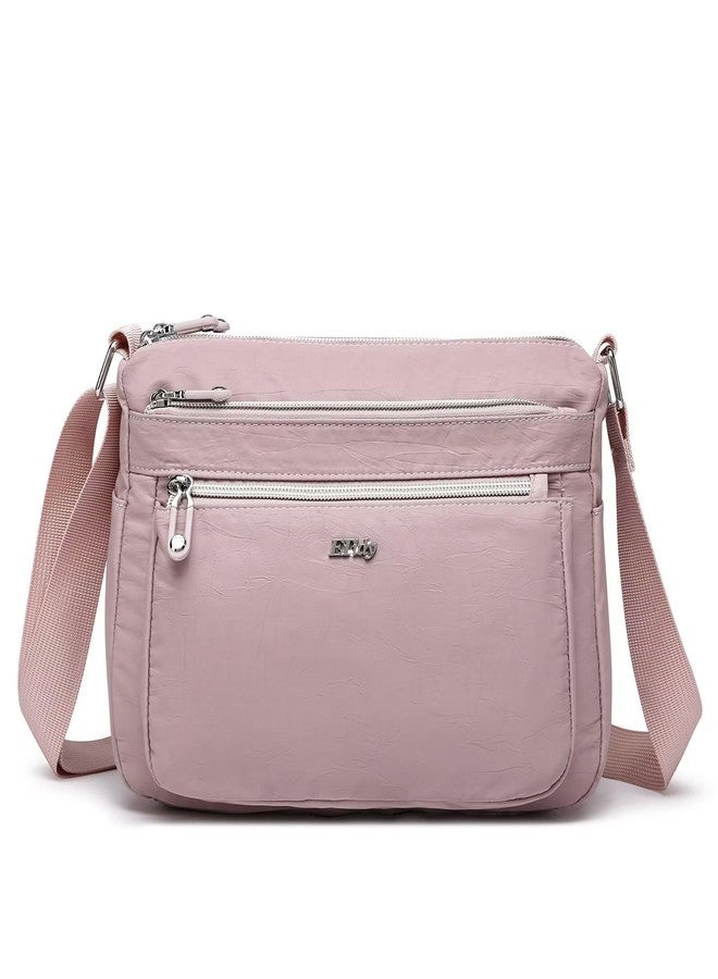 ETidy Casual Nylon Shoulder Bag For Women Waterproof Lightweight Crossbody Purse Hobo Bag (Purple Upgrade) - Image 1