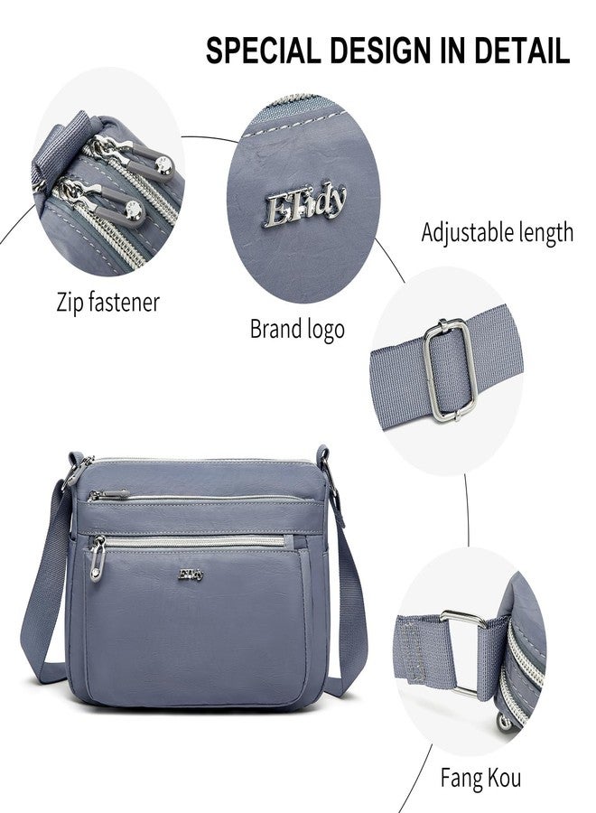 ETidy Casual Nylon Shoulder Bag For Women Waterproof Lightweight Crossbody Purse Hobo Bag (Purple Upgrade) - Image 3