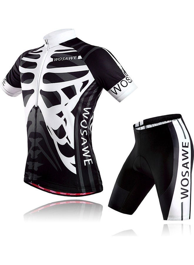 NIBEMINENT 2-Piece Cycling Jersey With Padded Shorts Set XXL - Image 1