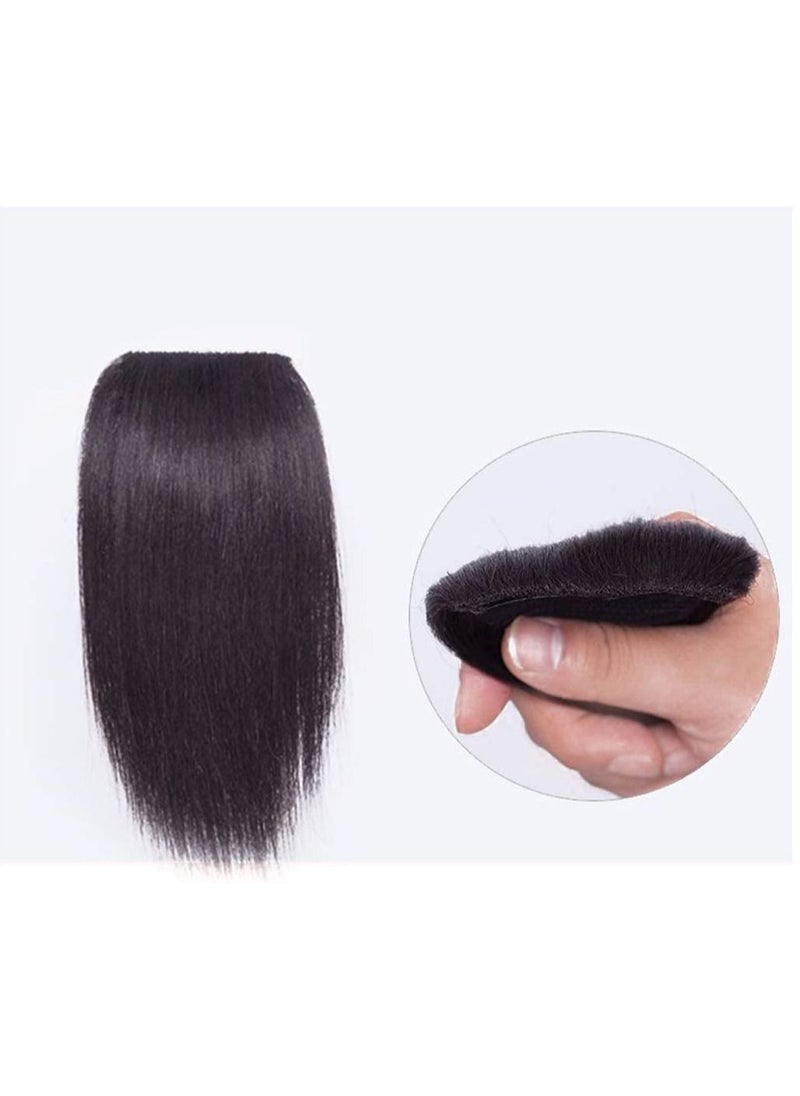 Estelle Womens Clip on Crown Topper Hair Extensions 3 Inches Width 12 Inches Black  - Image 5
