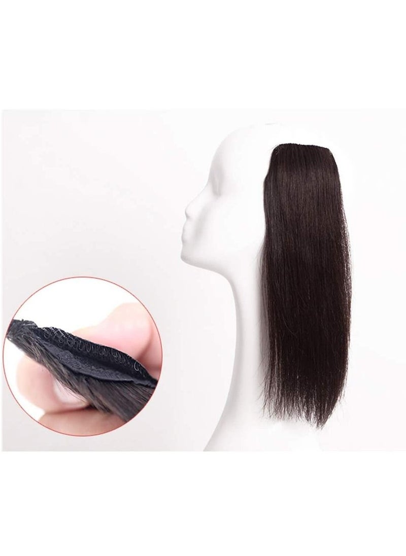 Estelle Womens Clip on Crown Topper Hair Extensions 3 Inches Width 12 Inches Black  - Image 2
