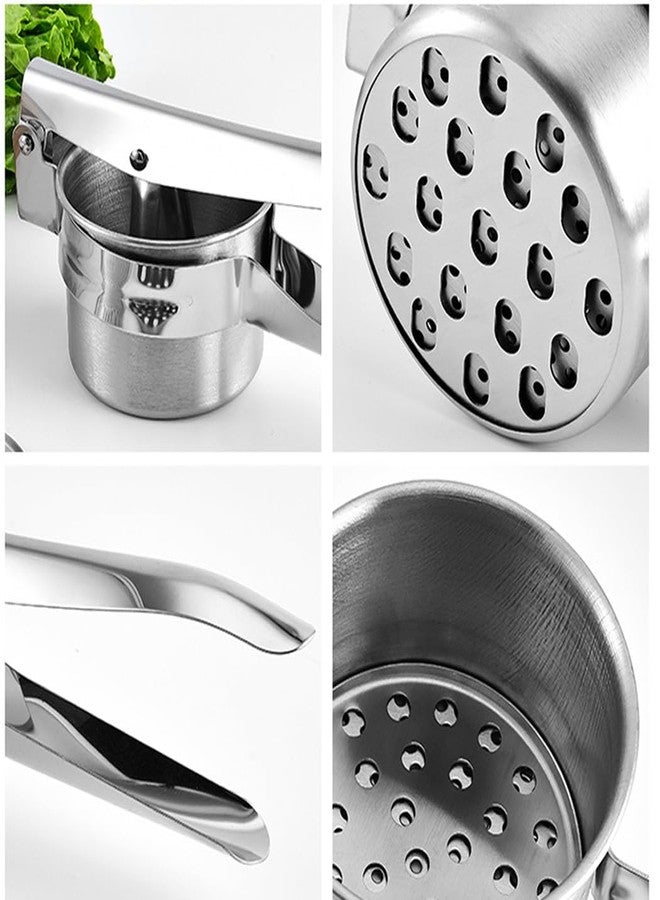 Yindeful Potato Ricer 15oz, Heavy Duty Stainless Steel Potato Masher and Ricer for Mashed Potatoes,with 3 Interchangeable Discs, Potato Press Kitchen Tool for Mashed - Image 3