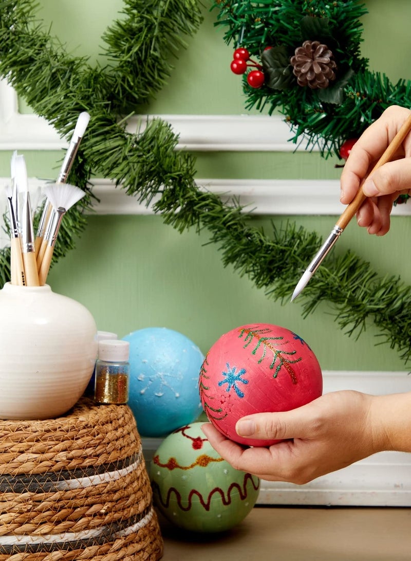 كرافت ماجيك كرات رغوة بيضاء مقاس 4 بوصات للحرف اليدوية - عبوة من 6 كرات من البوليسترين لمشاريع DIY والحلي والنماذج المدرسية والأنشطة الفنية - Image 4