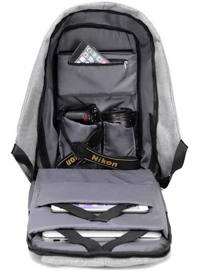 Anti-Theft Fashion Laptop Notebook Backpack With USB Charger Port - Image 2