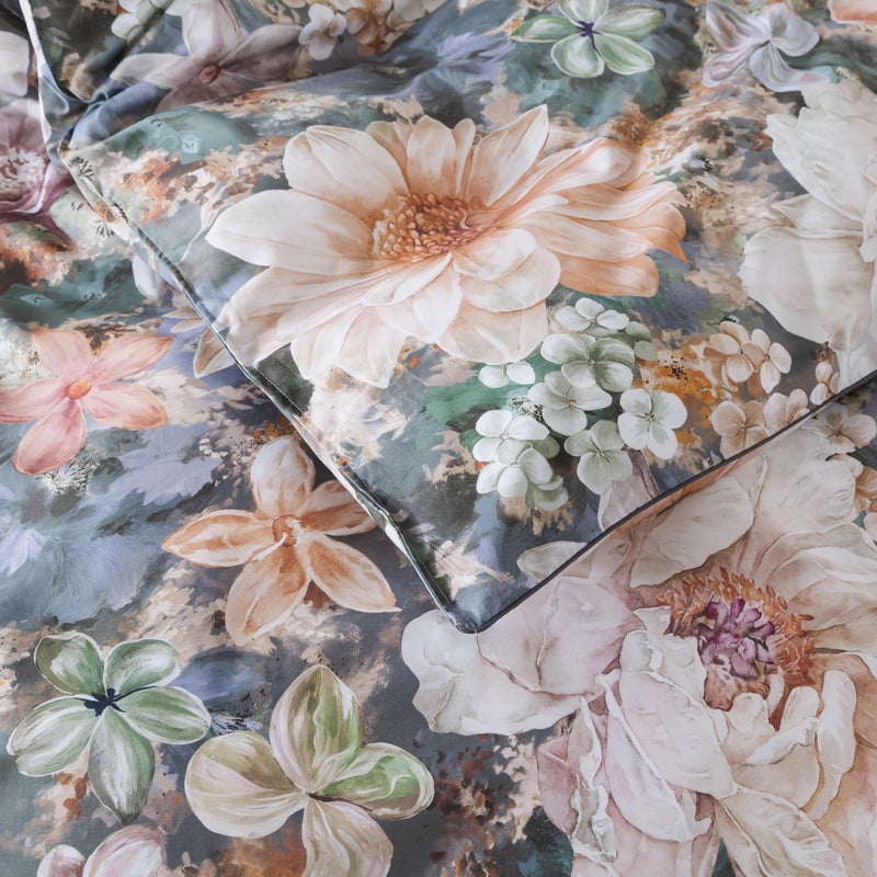 Softta Vintage Luxury Colorful Floral Bedding Set Queen Size 3Pcs Duvet Cover Set Boho Farmhouse Bright Exquisite Flower 100% Tencel Cotton Fabric 1 Duvet Cover + 2 Pillowcases/Shams - Image 3