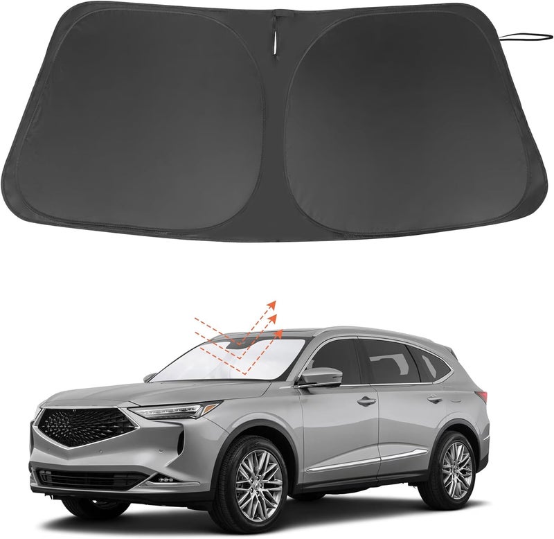 LHFLIVE Windshield Sun Shade Custom Fit for 2021 2022 2023 2024 2025 2026 Acura MDX Accessories Foldable Sunshade Sun Blocker Protect Car from Sun Rays & Heat Damage Keep Car Cooler - Image 1