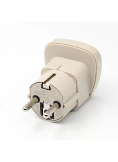 WONPRO Wonpro Universal Travel Adapter With Safety Shutter, Rated 10-16A 250V Compact Size - Can Accept Different Plug Worldwide, Suitable for Germany, France, Indonesia, Korea (Inlay way) 