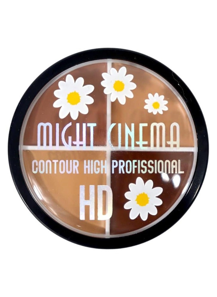 Might Cinema 4-color Cream Contour Palette (HD) From Might Cinema - Image 2