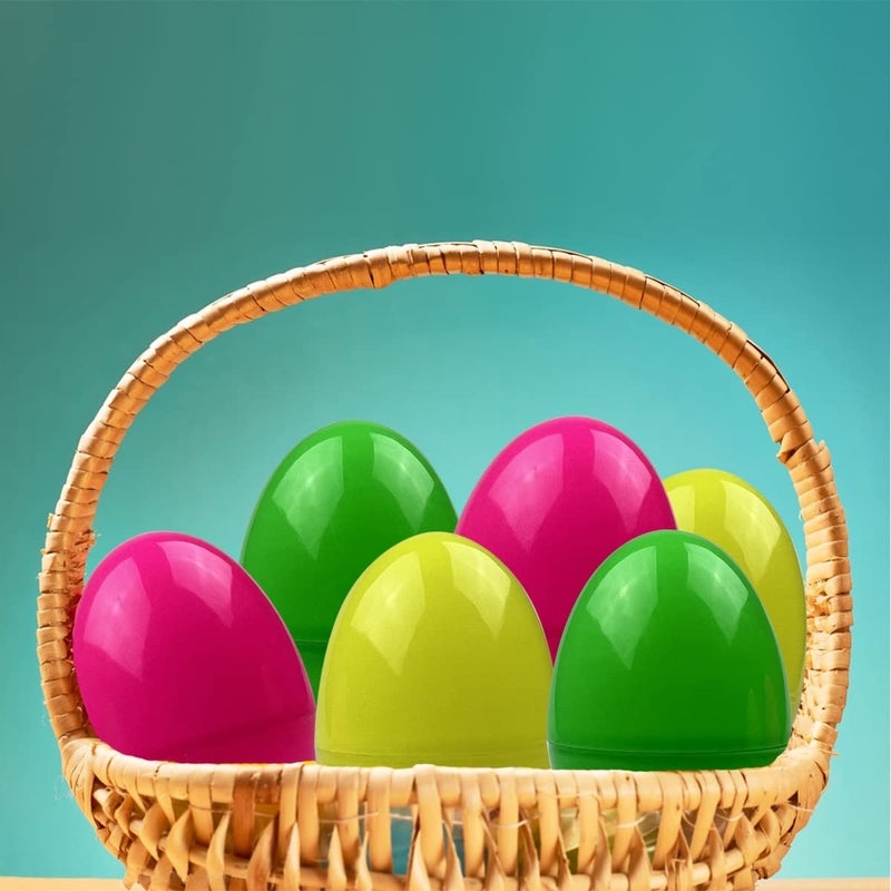 Jofan 6 Pack Prefilled Jumbo Plastic Easter Eggs with Light Up Dinosaur Bath Toys Inside for Kids Boys Girls Toddlers Easter Basket Stuffers Gifts Party Favors - Image 4