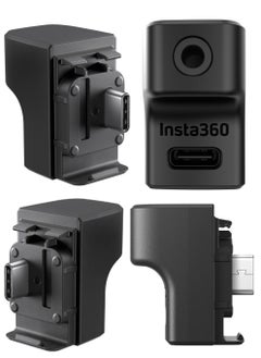 NajmStyle Insta 360 Ace Pro Mic Adapter for insta360 Ace Accessories, External Microphones Type-C and 3.5mm Audio Ports Compatible with insta360 Ace / insta360 Ace Pro  - Image 2