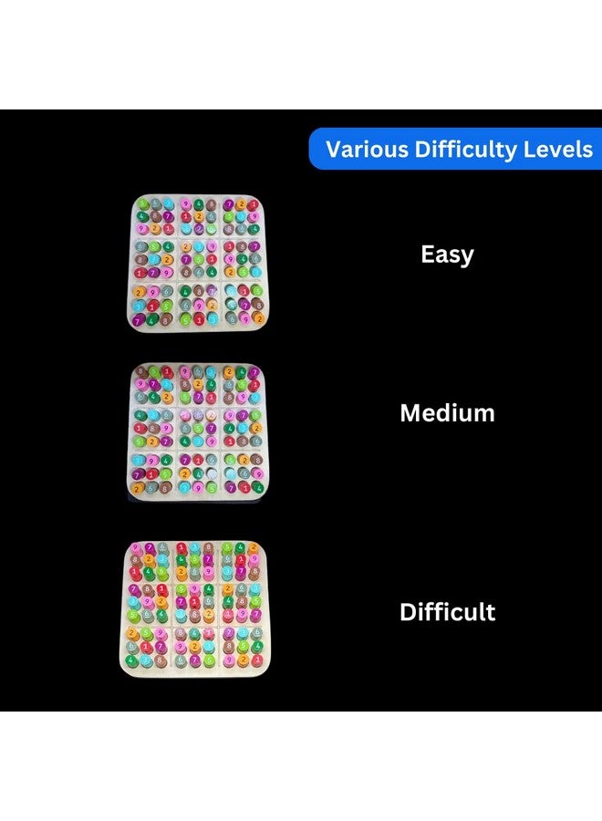 لعبة سودوكو خشبية ملونة | لعبة ألغاز سودوكو ممتعة وتحدي للأطفال من سن 6 سنوات فما فوق | ألعاب لوحية تعليمية لأطفال المدارس الابتدائية | لعبة ألغاز رياضية داخلية للكبار والعائلة - Image 5