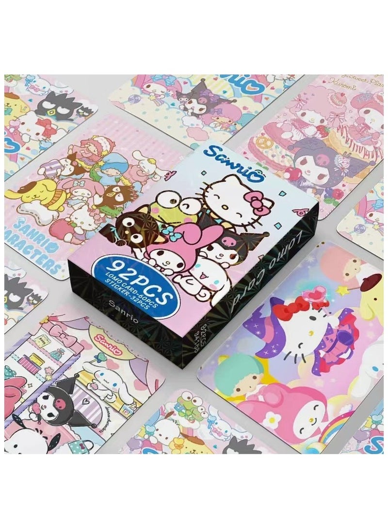 NIBEMINENT 92 Pcs Cartoon Sanrio Lomo Cards Card For Fans Collection Gifts - Image 1