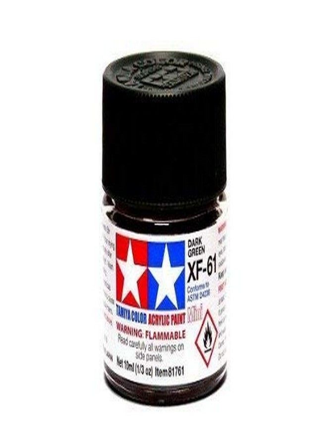 TAMIYA 81761 Acrylic Mini XF61 Dark Green 1/3 oz - Image 1