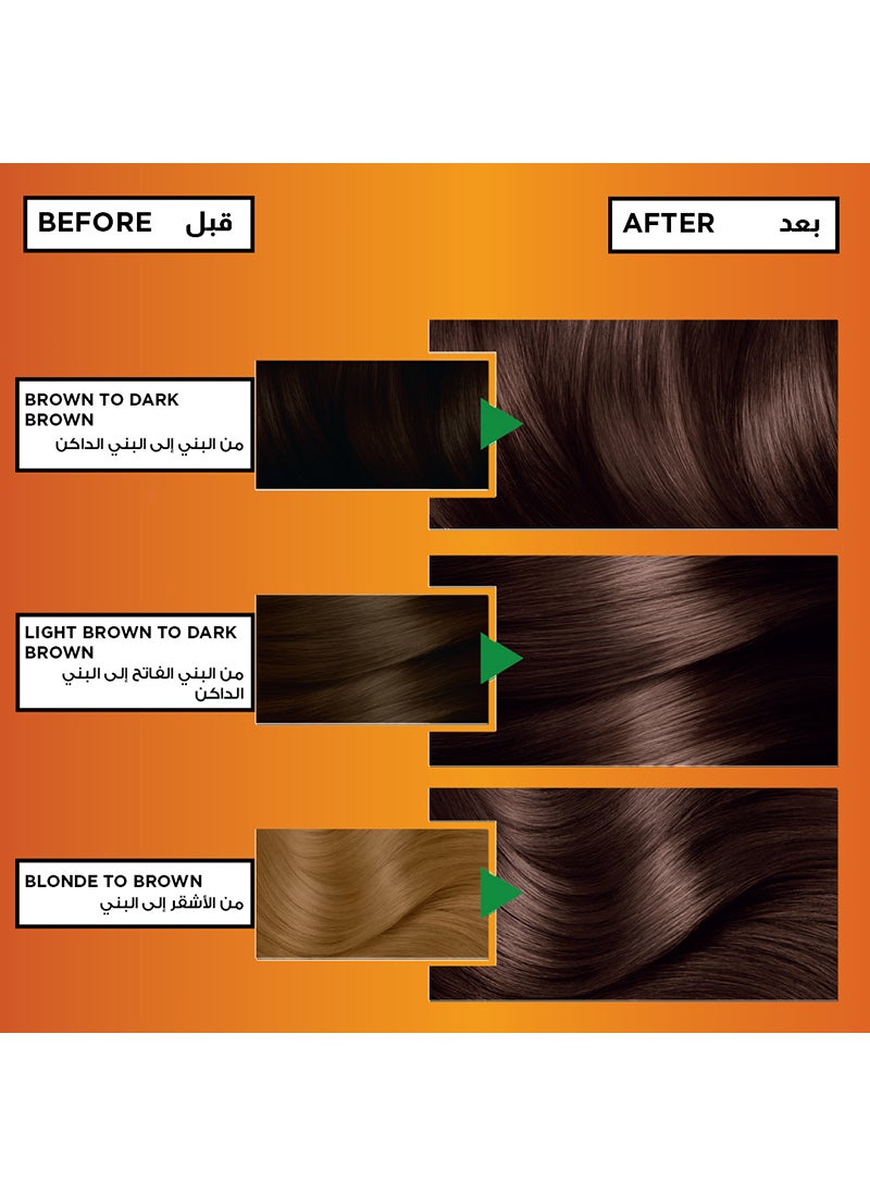 غارنييه صبغة شعر كولور ناتشرالز كريم 3 بني داكن - Image 4