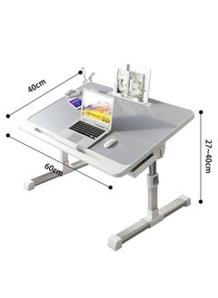 Captaintech Laptop Desk for Bed, Adjustable Laptop Bed Tray Table, Portable Lap Desks with USB Cooling Fan and Foldable Legs, Computer Tray Laptop Stand for Sofa Couch Floor (grey)  - Image 3