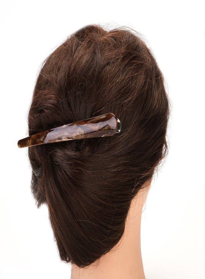 لونيدي قطعتان: مشابك شعر على شكل أسنان بطة، مشابك شعر كلاسيكية، إكسسوارات شعر من جلد التمساح، دبابيس شعر أنيقة للتصفيف - Image 2