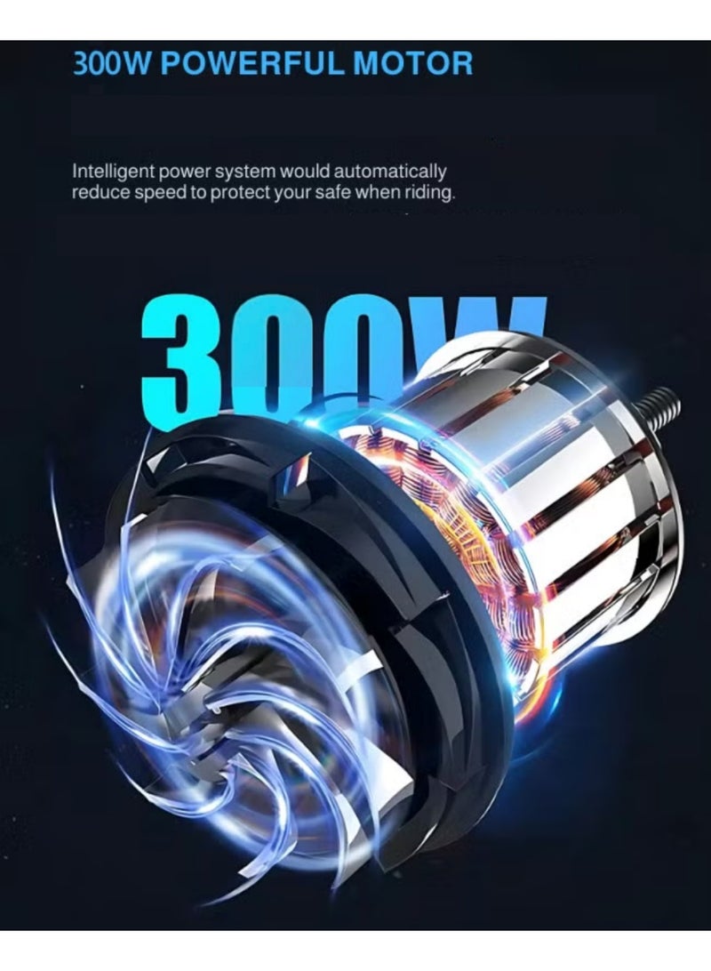 Eagle H10, Foldable Electric Scooter for Adult, 300W, 9 Inch Tyre, 55km Range, 25KM/H Speed,100KG Load, Silver - Image 5