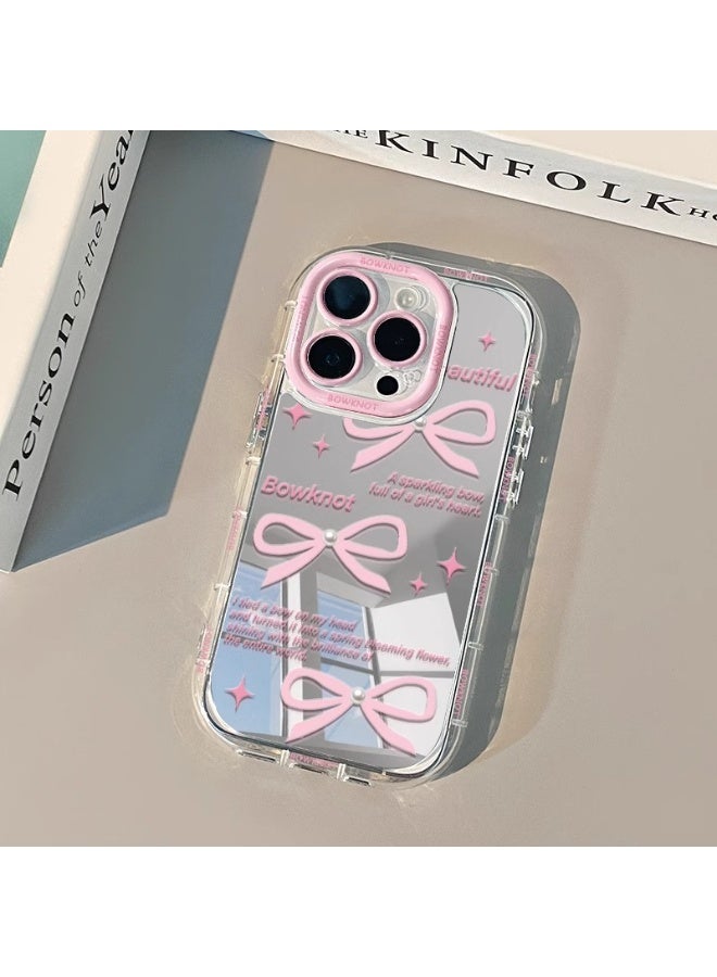 NIBEMINENT Three Ribbon Bows Protective TPU Case Cover For iPhone 14 Pro - Image 2