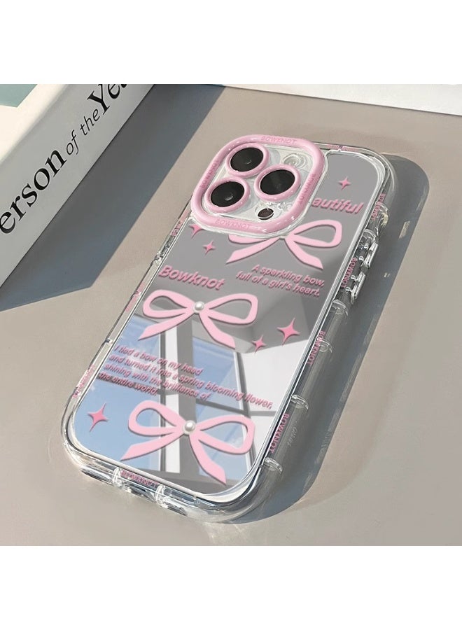 NIBEMINENT Three Ribbon Bows Protective TPU Case Cover For iPhone 14 Pro - Image 1