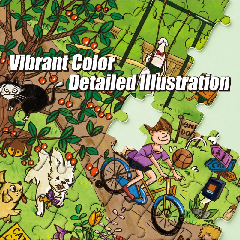 Antelope - 1000 Piece Puzzle for Adults, Dog Park Jigsaw Puzzles 1000 Pieces - 1000 Pieces High Resolution, Matte Finish, Smooth Edging, No Dust Leisure Animal Puzzle - Image 5