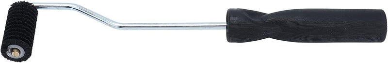Fiberglass Laminating Roller Tool, 25x50mm Fiberglass Rolling Tool, Aluminum Alloy Bubble Roller with Wooden Handle for Resin Leveling and Compacting in FRP Production - Image 2