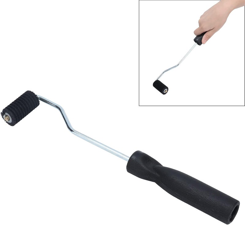 Fiberglass Laminating Roller Tool, 25x50mm Fiberglass Rolling Tool, Aluminum Alloy Bubble Roller with Wooden Handle for Resin Leveling and Compacting in FRP Production - Image 5