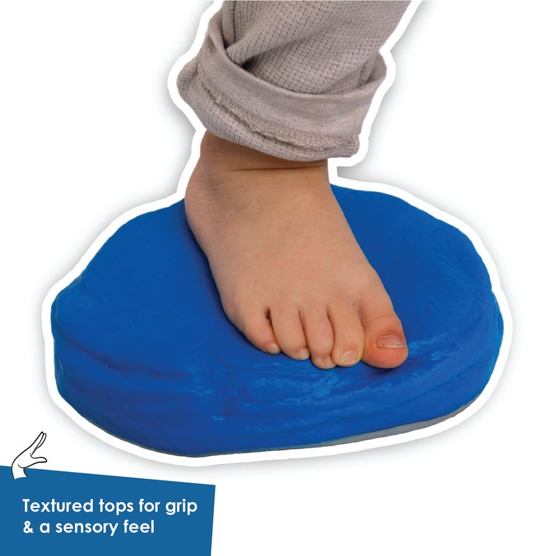 alldoro Soft Balance Stones Set of 8 | Non-Slip Foam Stepping Stones | 18x15cm | Stackable | Balance Training Toy for Kids Age 3+ - Image 3