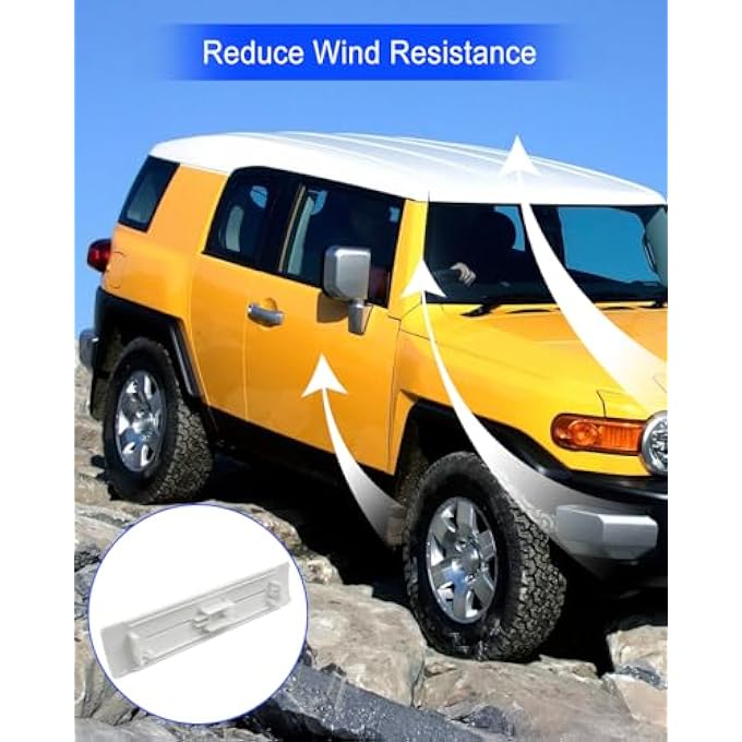 rayihni مجموعة إزالة غطاء مشابك سقف السيارة تناسب تويوتا 2007-2014 FJ لاند كروزر، استبدال 7559635020A0 x 6، استبدال 9011908C47 x12 - Image 3