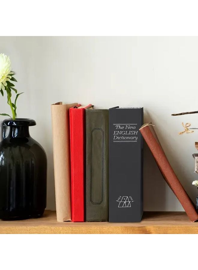 Black Small Book Safe With Password Lock Metal Cash Storage Box Gift - Image 4